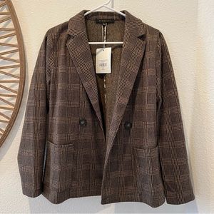 Classic Plaid Blazer